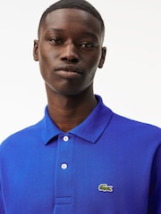 Lacoste Blue Originals L1212 100% Cotton Polo Shirt - Image 3 of 6