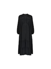 Live Unlimited Black Curve Button Through Midaxi Dress - Image 6 of 6