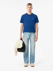 Lacoste Relaxed Fit Jersey 100% Cotton T-Shirt - Image 3 of 6