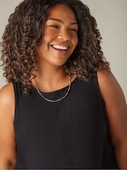 Live Unlimited Black Curve 100% Cotton Slub Round Neck Vest - Image 3 of 4