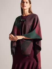 Ted Baker Purple Buckle Poncho - Image 1 of 6