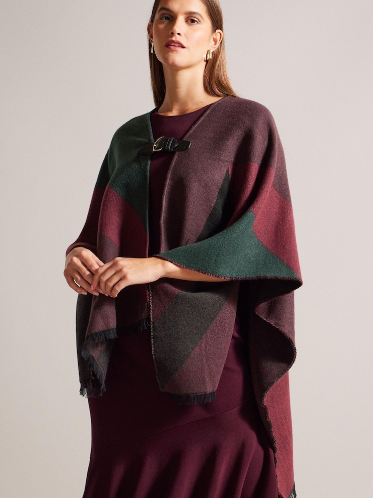 Ted Baker Purple Buckle Poncho - Image 1 of 6