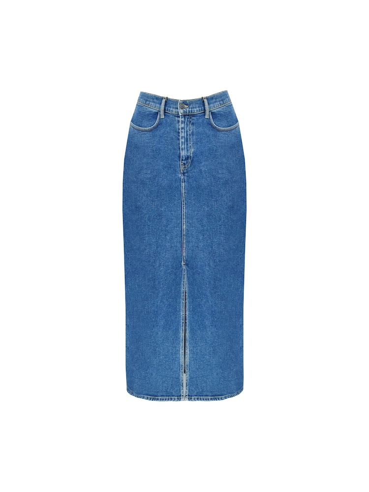 Live Unlimited Blue Curve Denim Skirt - Image 3 of 3