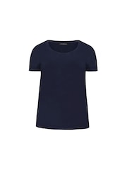 Live Unlimited Blue Curve 100% Cotton Slub Scoop Neck T-Shirt - Image 9 of 9