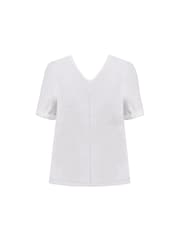 Camiseta de algodón flameado con cuello de pico en talla curva de Live Unlimited 100% - Imagen 6 de 6