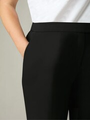 Live Unlimited Black Curve Tailored Button Detail Trousers - Image 4 of 6
