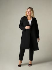 Live Unlimited Black Curve Relaxed Tailored Duster Coat - Image 3 of 6