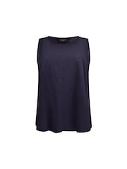 Live Unlimited Blue Curve 100% Cotton Slub Round Neck Vest - Image 5 of 5