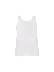 Live Unlimited White Curve 100% Cotton Slub Round Neck Vest - Image 4 of 4