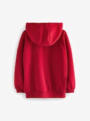 Red Zip Through Hoodie (3-16yrs) - Image 2 of 3