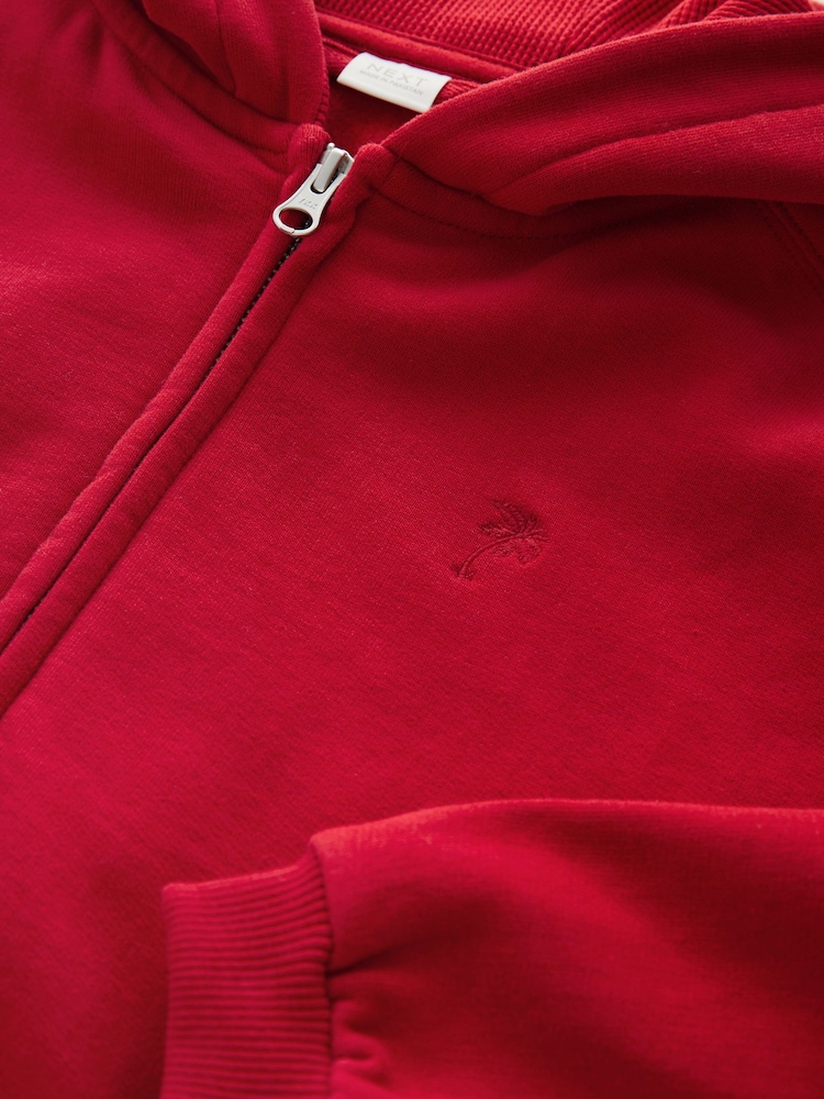 Red Zip Through Hoodie (3-16yrs) - Image 3 of 3
