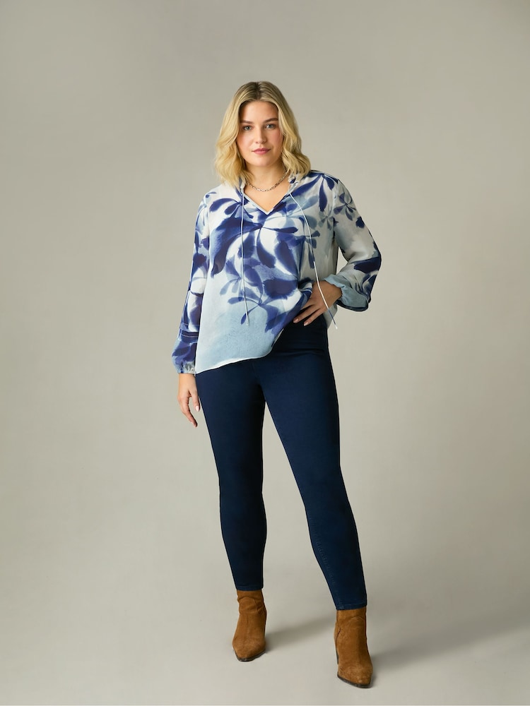 Live Unlimited Blue Curve Denim Jeggings - Image 1 of 6