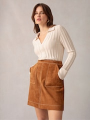 Ro&Zo Collared Knit Top - Image 2 of 5