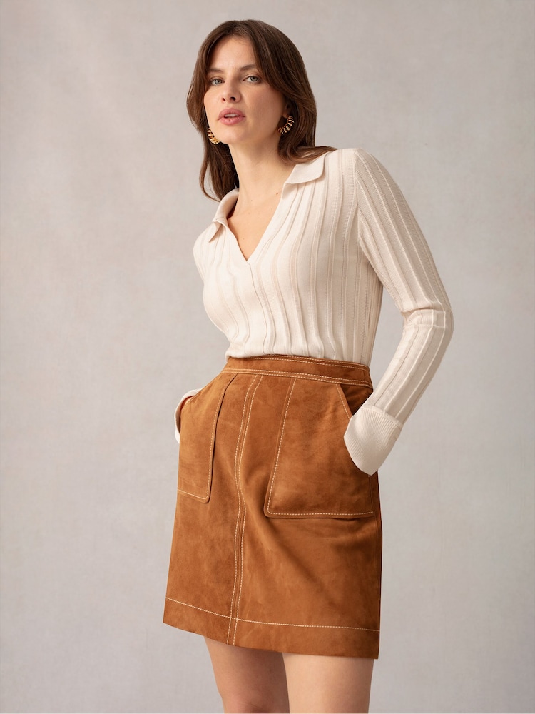 Ro&Zo Collared Knit Top - Image 2 of 5