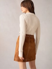 Ro&Zo Collared Knit Top - Image 3 of 5
