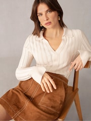 Ro&Zo Collared Knit Top - Image 4 of 5