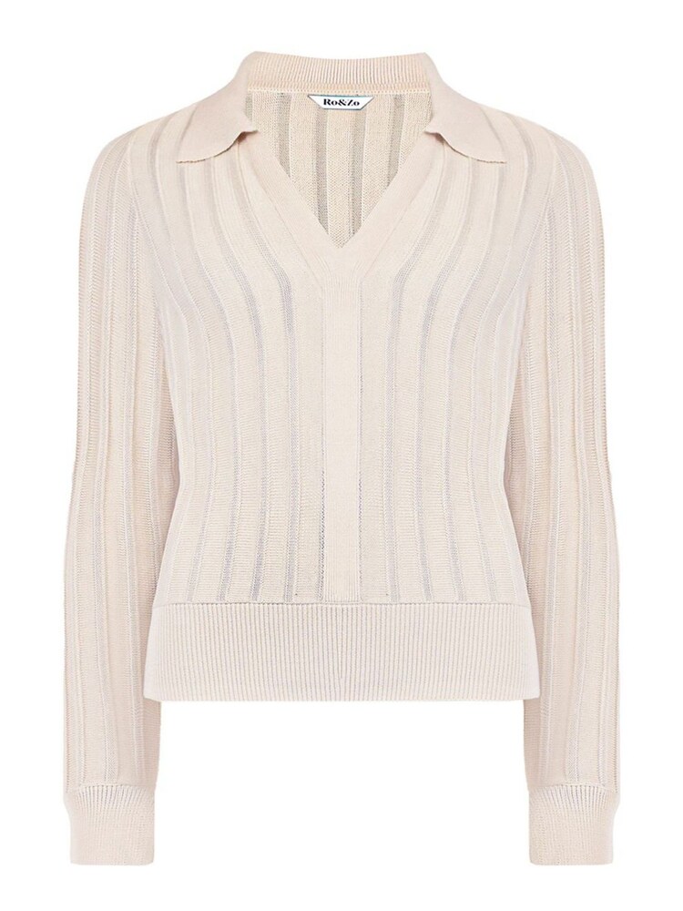 Ro&Zo Collared Knit Top - Image 5 of 5