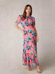 Ro&Zo Petite Scarlett Floral Print Twist Neck Maxi Dress - Bild 4 von 7