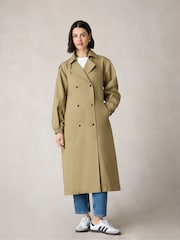 Ro&Zo Green Petite Belted Trench Coat - Image 3 of 8