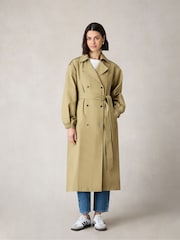 Ro&Zo Green Petite Belted Trench Coat - Image 4 of 8