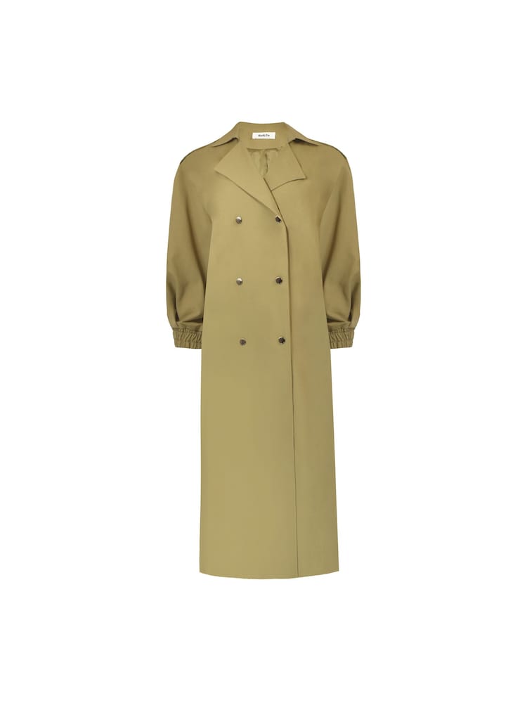 Ro&Zo Green Petite Belted Trench Coat - Image 8 of 8