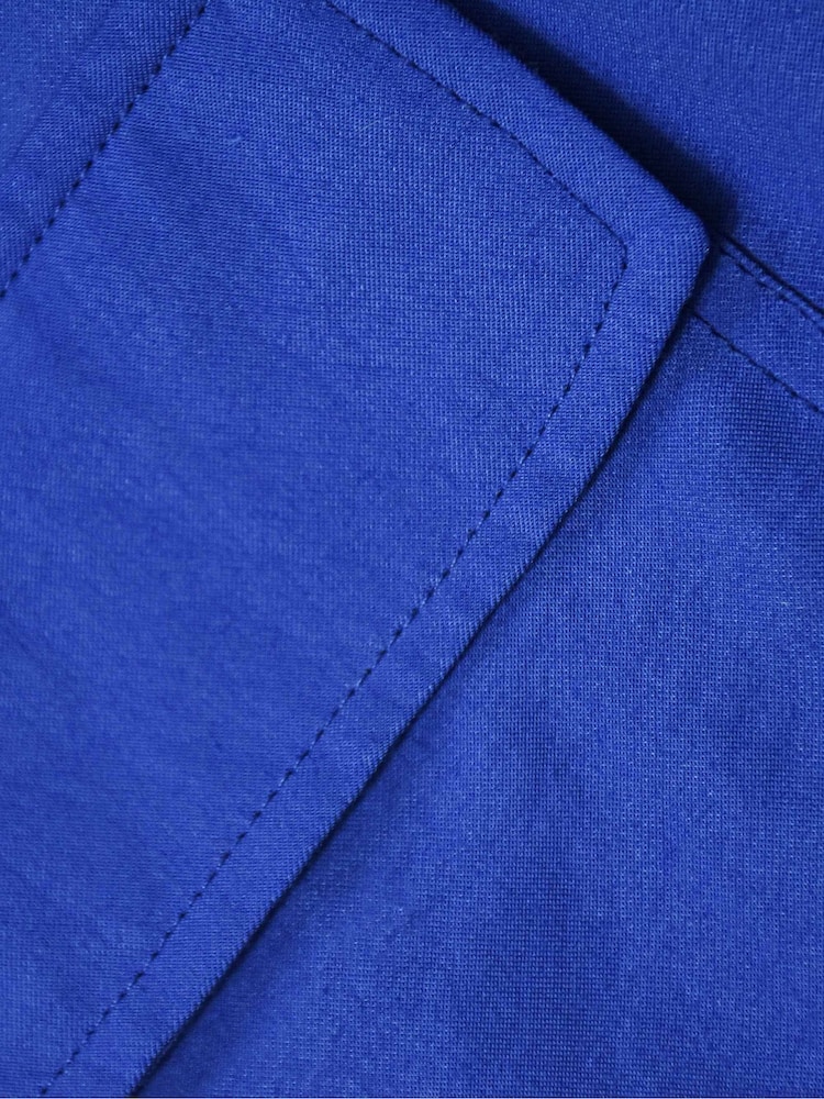 Ro&Zo Blue Pocket Detail Midi Shirt Dress - Image 8 of 8