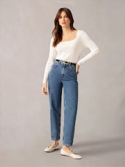 Ro&Zo Blue Straight Jeans - Image 1 of 4