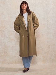 Ro&Zo Khaki Belted Trench Coat - Image 1 of 6