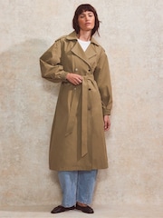 Ro&Zo Khaki Belted Trench Coat - Image 2 of 6