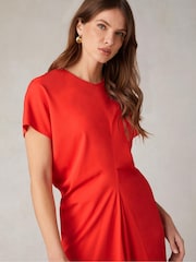 Ro&Zo Red Petite Harper Flutter Sleeve Midaxi Dress - Image 5 of 6