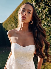 Ro&Zo White Lace Bustier Top - Image 3 of 10