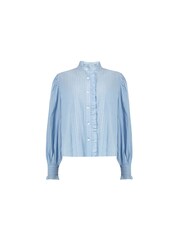 Ro&Zo Blue Pintuck Blouse - Image 8 of 9
