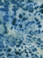 Ro&Zo Blue Mini Leopard Print Shirred Shoulder Dress - Image 8 of 8