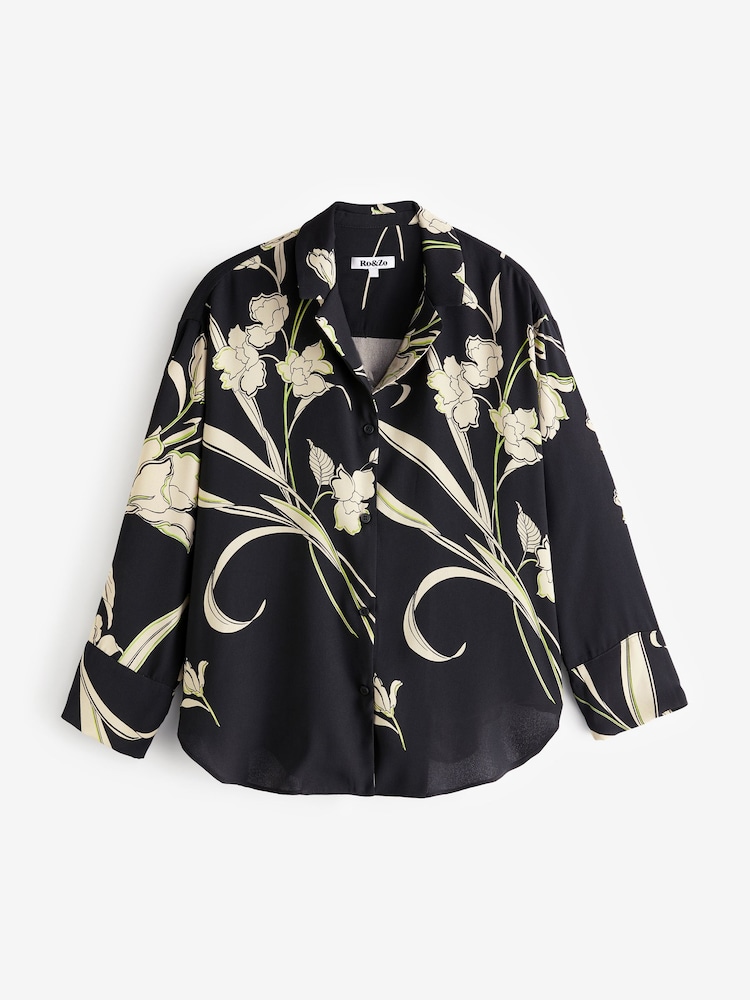 Ro&Zo Climbing Floral Button Front Blouse - Image 5 of 5