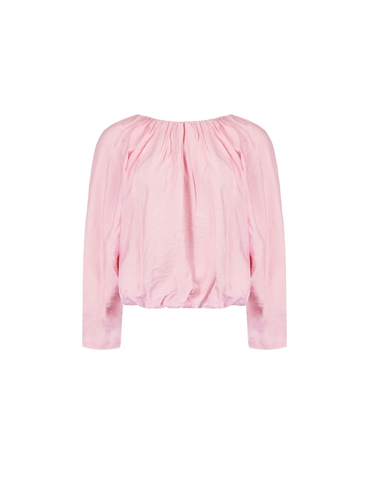 Ro&Zo Pink Blouson Sleeve Top - Image 3 of 3