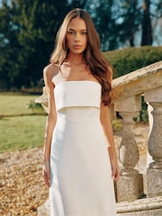 Ro&Zo Crepe Boned Bandeau Dress - Bild 2 von 6