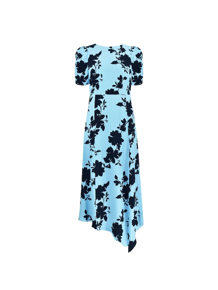 Ro&Zo Petite Luna Shadow Floral Print Midi Dress - Bild 7 von 7