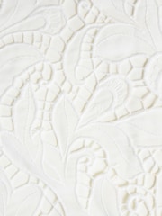 Ro&Zo White Lace Puff Sleeve Square Neck Dress - Image 9 of 9