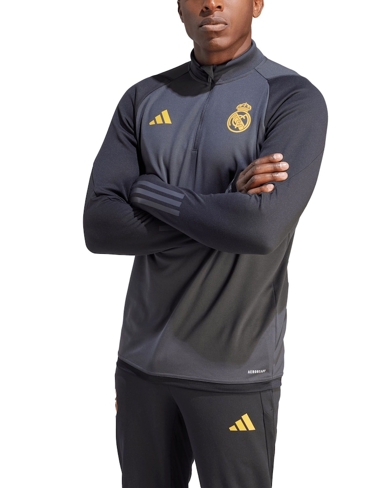 Fanatics Grey Real Madrid European Training Top - Image 1 of 3