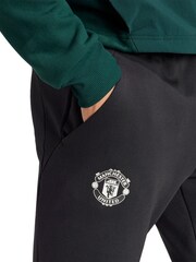 Fanatics Manchester United Travel Black Joggers - Image 3 of 4