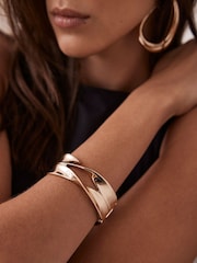 Mint Velvet Gold Tone Twisted Bangle - Image 1 of 1