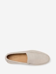 Oliver Sweeney Grey Suede Moccasin Loafers - Image 4 of 5