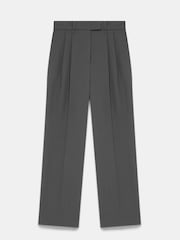 Mint Velvet Grey Pleated Tailored Trousers - Image 6 of 8