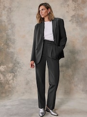 Mint Velvet Grey Single Breasted Blazer - Image 3 of 8