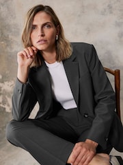 Mint Velvet Grey Single Breasted Blazer - Image 5 of 8