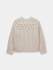 Mint Velvet Cream Cable Knit Jumper - Image 4 of 4