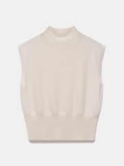 Mint Velvet Cream Sleeveless Top - Image 3 of 4