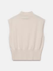 Mint Velvet Cream Sleeveless Top - Image 4 of 4