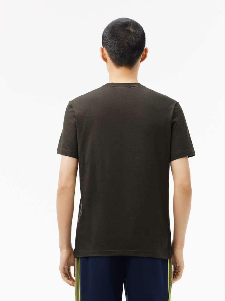 Lacoste Regular Fit Sports 100% Cotton T-Shirt - Image 2 of 6