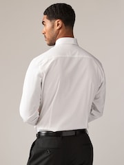 Joules White Pleated Bib Front Dress Shirt - Image 2 of 7